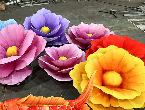 國花牡丹花花燈